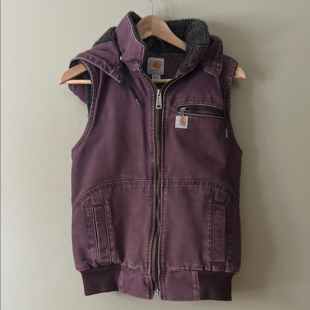 Carhartt Purple Hooded Vest